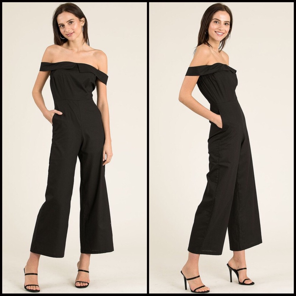 70% CLEARANCE 🎄Off the Shoulder Jumpsuit - Picture 2 of 3